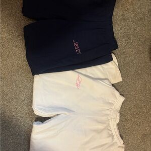 Phi Mu Navy and White Sweatpants